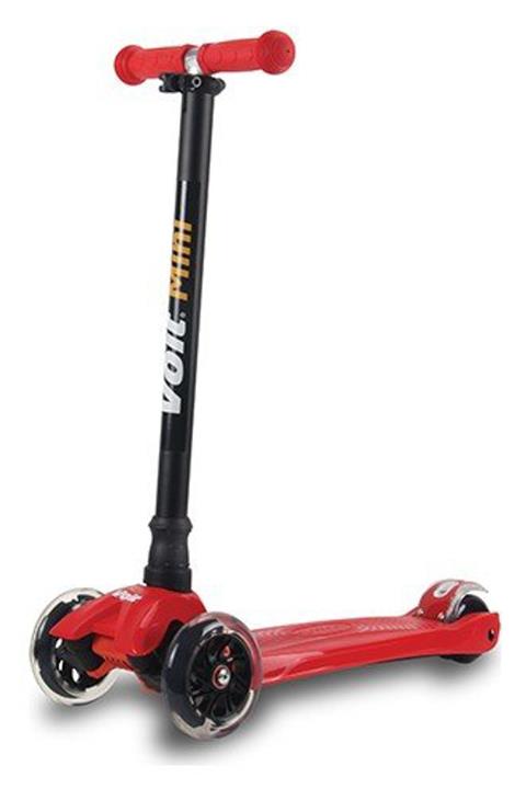 Voit Mini Led Işıklı 3 Teker Scooter Kırmızı