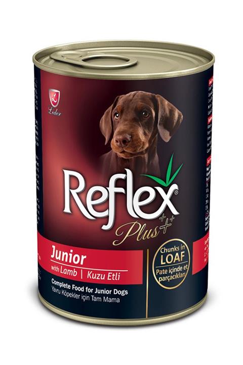 Reflex Plus Pate Kuzulu Yavru Köpek Et Parçacıklı Konserve 400 gr