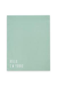 House Of Pack Renkli Kargo Poşeti - 22*31 Cm - Yeşil - 100 Adet - 'hello I'm Yours' Baskılı