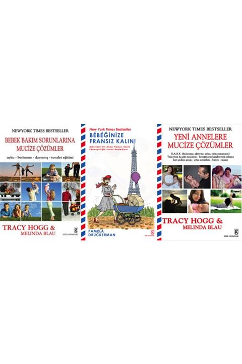 Gün Yayıncılık Anne Kitap Seti 3 Kitap ( Bebek Bakım Mucizeleri - Yeni Annelere Mucize - Bebeğinize Fransız Kalın )