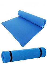 REDZEUS Mavi Çift Taraflı Yoga Pilates Minder Ve Mat Egzersiz Minderi Yoga Minderi 150x50x0,7 Cm