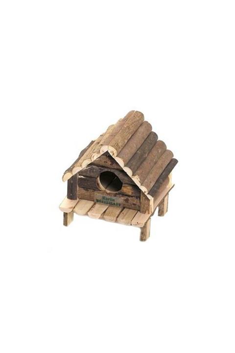 HİLALSHOP Karlıe Ahşap Kemirgen Evi 14x12x13cm
