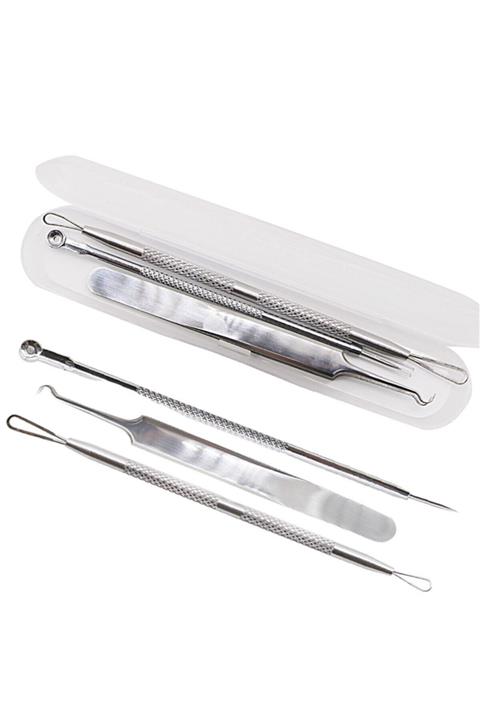 MCE Ticaret Paslanmaz Çelik Siyah Nokta Sivilce Ve Akne Temizleyici Set 3'lü Kit