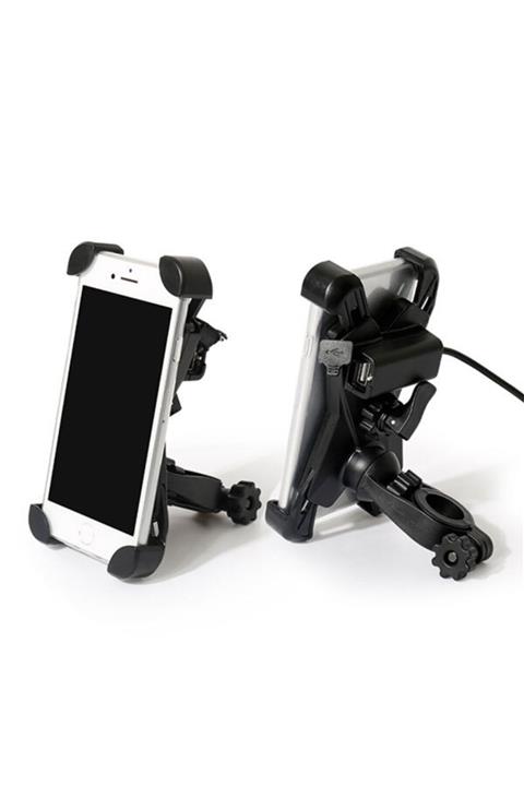 Vexo Usblı Telefon Tutucu Gidon Bağlantılı (açık)