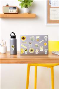 AR Sticker - Vsco Yellow Laptop Notebook Tablet Sticker Set 6