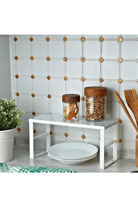 Farilya Concept Metal Mutfak Rafı, Küçük Dolap Içi Düzenleyici Raf, Bardak Rafı