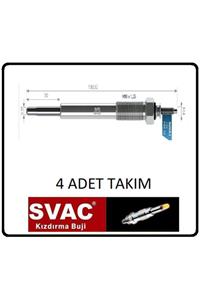 SVAC Kızdırma Bujisi Hyundai Accent Era Elantra Getz 1.5-1.6-2.0crdi- 4 Adet Takım Sv051