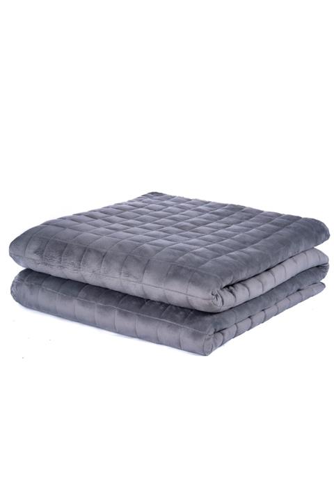 Sinada Ağırlıklı Battaniye Dört Mevsim, Gri 140x200cm | 6 kg 50-60 kg