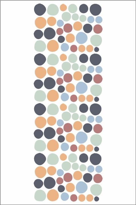 MumLaa Soft Renk Puantiye Duvar Sticker