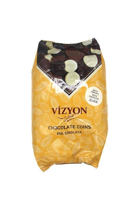 VİZYON Beyaz Pul Çikolata 2.5 kg