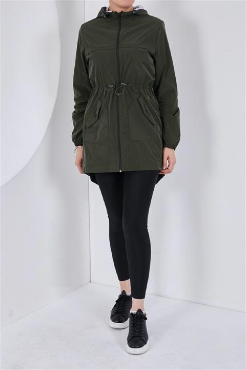 Escetic Kadın Haki Ceket