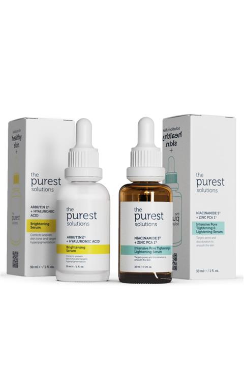 The Purest Solutions Koyu Leke ve Cilt Tonu Eşitlemeye Yardımcı Bakım Seti