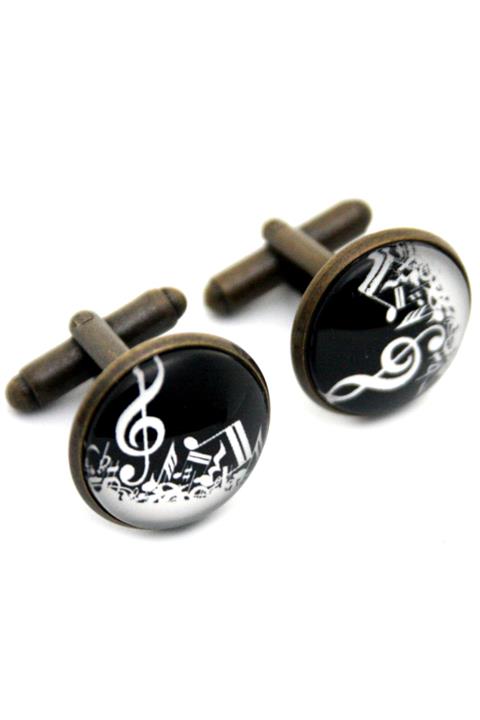 Blora Siyah Müzik Kol Düğmesi