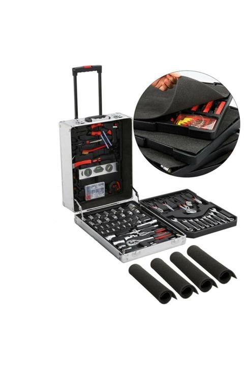 forces power Trend-189 Parça Magnezyum Kaplama Professıonel Tekerlekli Alet Takım Çantası (2021)