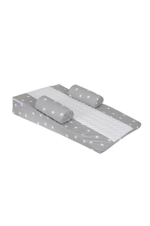 Weigo Çok Amaçlı Reflü Yastığı - Bebek Reflü Yastığı - Reflü Yatağı Gri