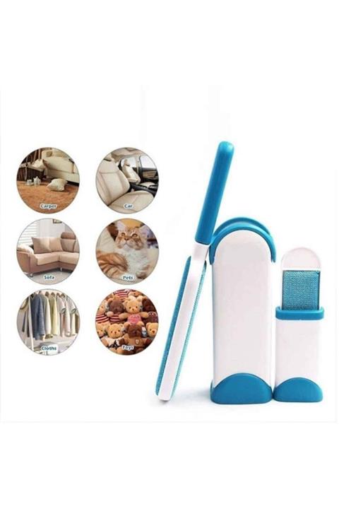 FENOMEN SEPET Kendini Temizleyen Kedi Köpek Tüy Kıl Toz Toplayıcı Temizleyici Kendinden Temizlemeli Fırça Seti