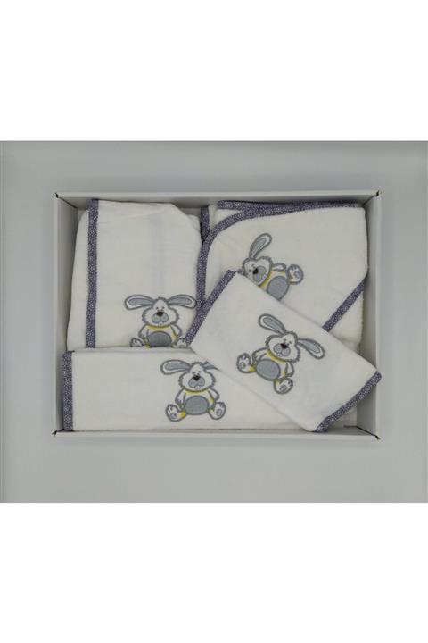 KGS TİCARET Bebek Bornozu Havlu 5li Set