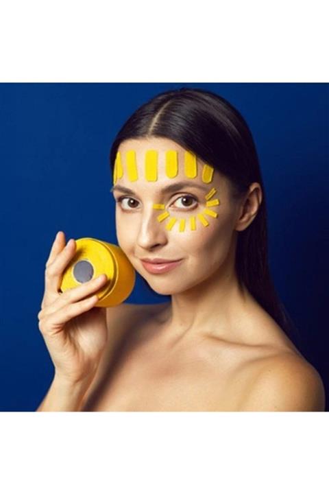 KİNDMAX Tape Kinesio 5 Cm X 5 M Yüz Bandı Ve Ağrı Bandı Sarı Renk Ramak Grup Ürünüdür