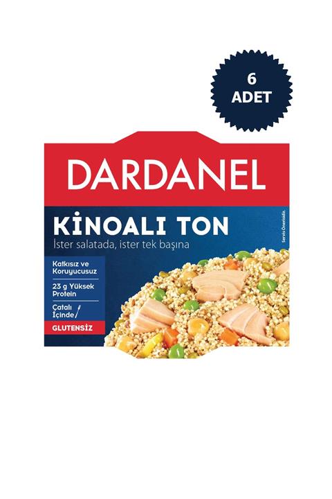 Dardanel Kinoalı Ton Balığı 185g 6 Adet