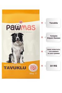 Pawmas Tavuklu Yetişkin Köpek Maması 10 Kg