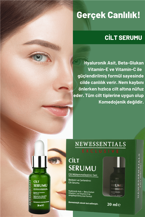 New Essentials Kolajen Arttırıcı Besleyici ve Canlandırıcı Cilt Bakım Serumu 20 ml 8682079030106