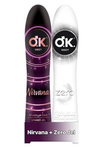 Okey Nirvana Uyarıcı Jel 100 ml +Okey Zero Kayganlaştırıcı Jel 100 ml