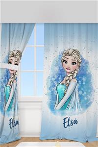 Homamia Fon Perde Tek Kanat Frozen Elsa