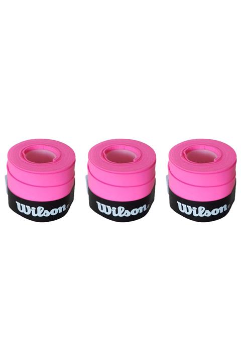Wilson Comfort Bowl O'grips 3 Adet Grip, Tenis Raketi Gribi Pembe