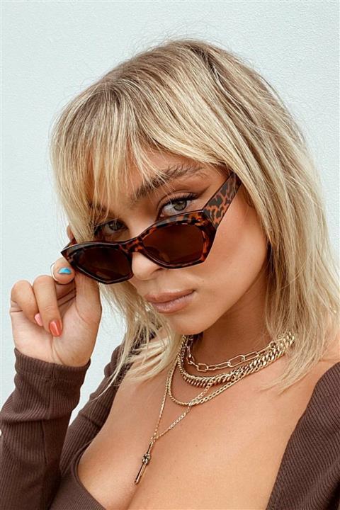 Nilu Moda Unisex Leopar Güneş Gözlüğü