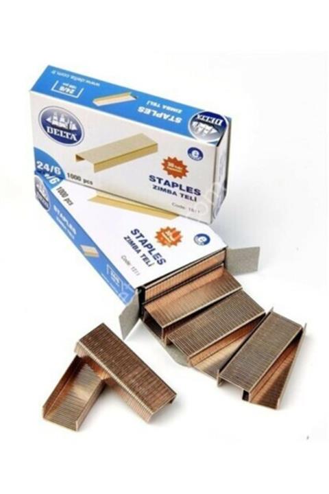 DIGERUI Delta Zımba Teli 1000 Li 24/6 Sarı ( 10 Lu )