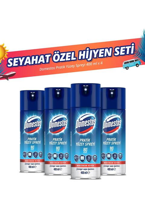 Domestos Pratik Yüzey Spreyi 400 ml X 4