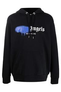 Palm Angels New York Sprayed Logo Oversize Sweatshirt