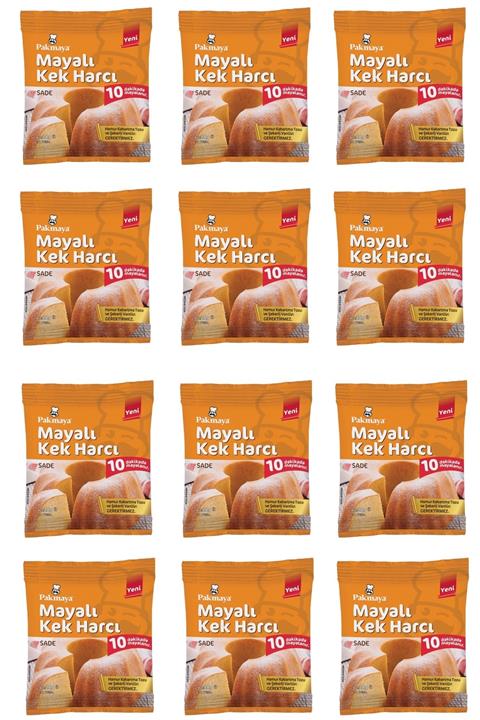 Pakmaya Mayalı Kek Harcı Sade 28 Gr X 12 Adet