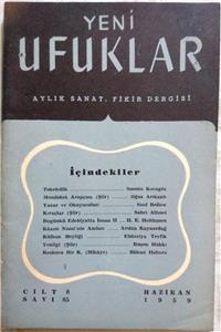 SIRAT Yeni Ufuklar - Aylık Dergi (no 85, Yıl 1959)