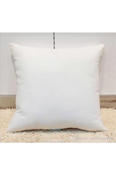 NESCO 2 Adet 60x60 Kırlent Içi Yastık Boncuk Silikon Iç Dolgu 700 Gr Dolgun Fermuarlı Kılıf
