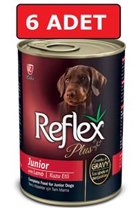 Reflex Plus Gravy Junior Kuzulu Parça Etli Yavru Köpek Konservesi 415 Gr X 6 Adet Yaş Mama