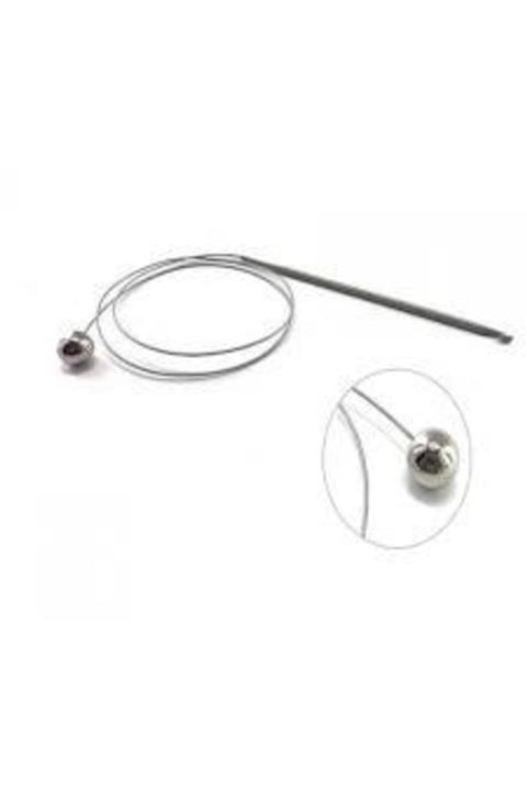 İLGİ TUHAFİYE Misinalı Stoplu Çelik Telli Tunus Tığı 4 No 80 Cm