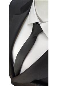 Elegante Cravatte Siyah Extra Slim Kravat