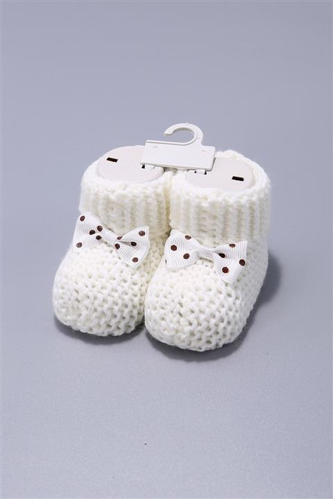 BEBİSH Trıko Lınks Orgu Fıyonklu Bebek Patık