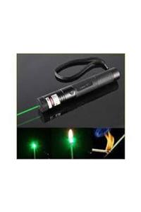 LAVERNA Green Laser Pointer Şarjlı Güçlü Yeşil Lazer Metal Kasa Yakıcı Lazer