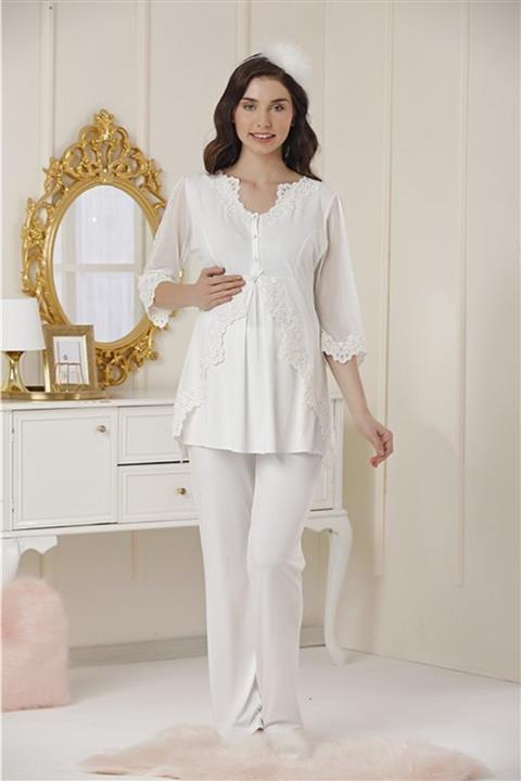 Aqua Dantelli Lohusa Pijama Takım 19005