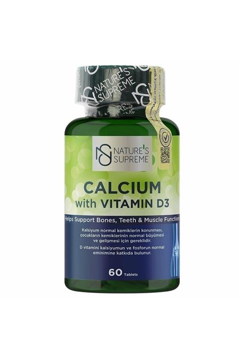Nature's Supreme Calcium With Vitamin D3 60 Tablet