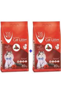 Vancat Naturel Ince Tane Kedi Kumu 10 Kg X 2 Adet