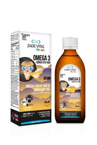 Zade Vital Miniza Omega-3 Balık Yağı Ve Çörek Otu Yağı 150 Ml