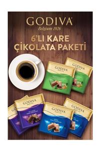 Godiva 6'lı Kare Çikolata Paketi