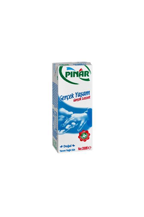 Pınar Yarım Yağlı Süt 200 ml 27 Adet