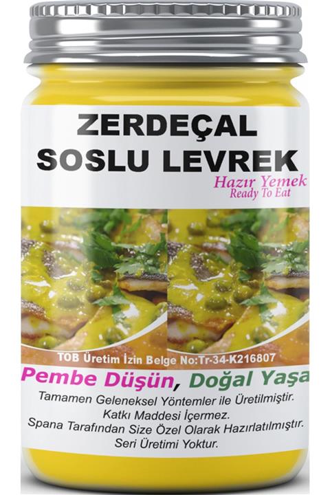 SPANA Zerdeçal Soslu Levrek Ev Yapımı Katkısız 330gr