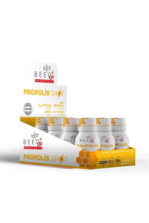 BEE'O Çinko D3+c Vitamini Shot Propolis 12'li Kutu