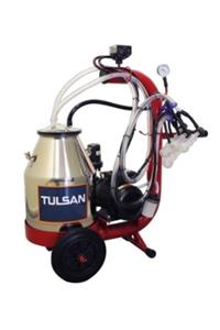 TULSAN Mini Tip Çift Sağım Koyun Sağma Kuru Pompa Aleminyum Tek Güğüm 30 L Süt Sağım Makinesi