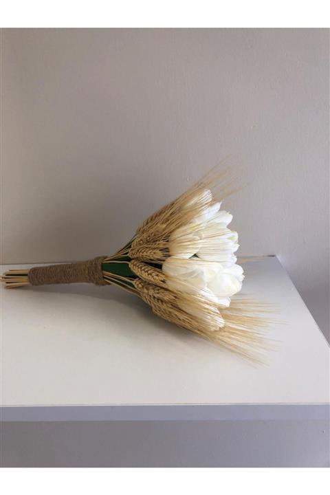 BULUT TASARIM ÇİÇEK Lale Başak Gelin Buketi